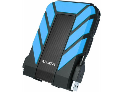 ADATA Durable Series HD710: 1TB Blue External USB 3.1 Portable Hard Drive Gaming Console Compatible