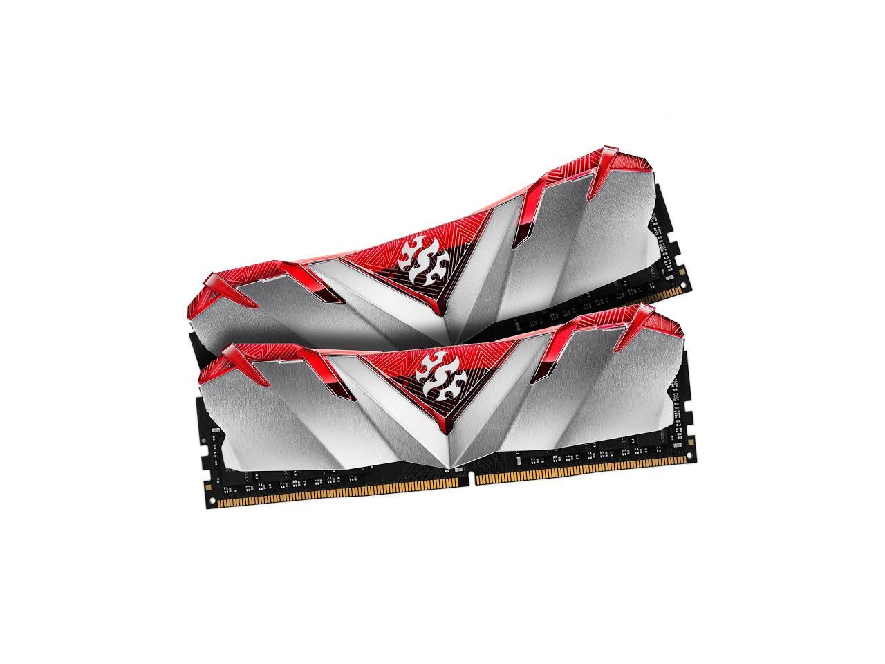 XPG GAMMIX D30 Desktop Memory: 32GB (2x16GB) DDR4 3200MHz CL16 Red