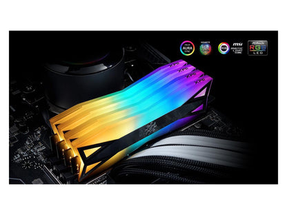 XPG SPECTRIX D60 RGB Desktop Memory: 32GB (2x16GB) DDR4 3200MHz CL16 GREY