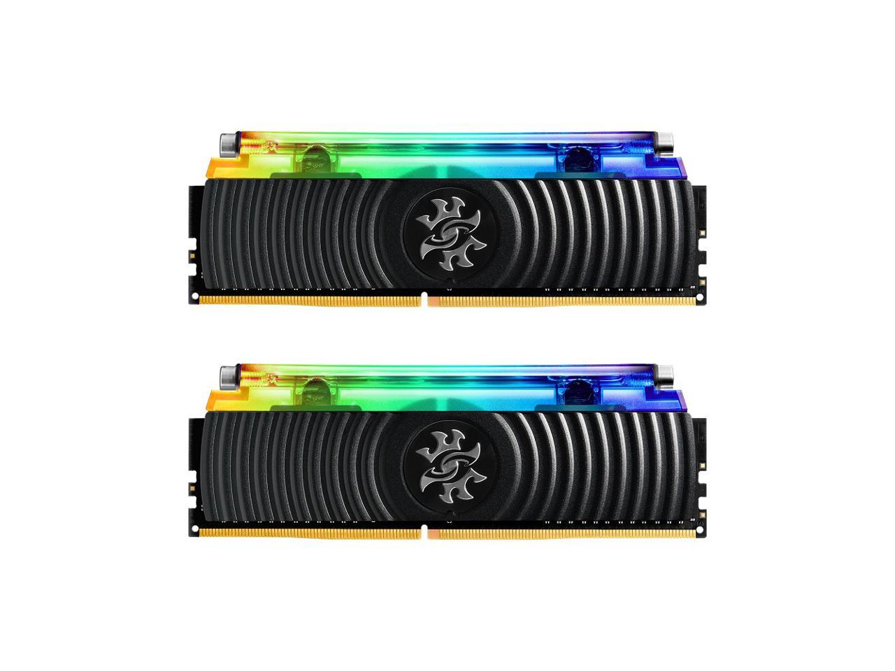 XPG SPECTRIX D80 RGB Desktop Memory: 16GB (2x8GB) DDR4 3200MHz CL16 Black