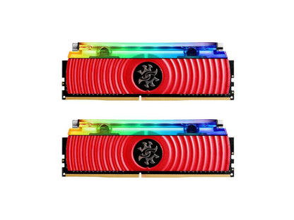 XPG SPECTRIX D80 RGB Desktop Memory: 16GB (2x8GB) DDR4 4133MHz CL19 Red