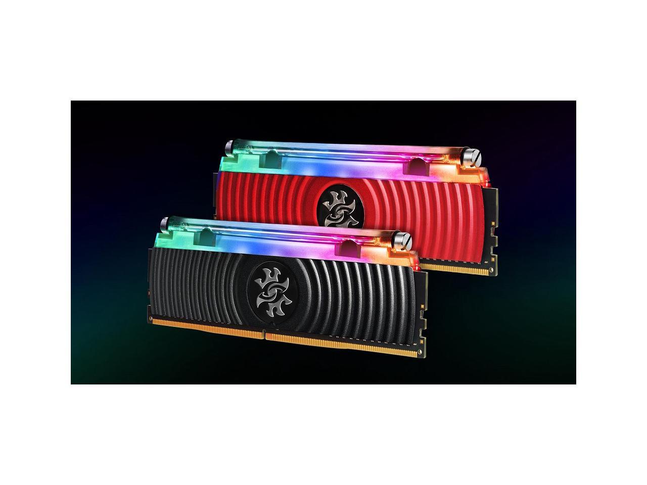 XPG SPECTRIX D80 RGB Desktop Memory: 16GB (2x8GB) DDR4 3200MHz CL16 Red