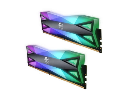 XPG SPECTRIX D60 RGB Desktop Memory: 32GB (2x16GB) DDR4 3200MHz CL16 GREY