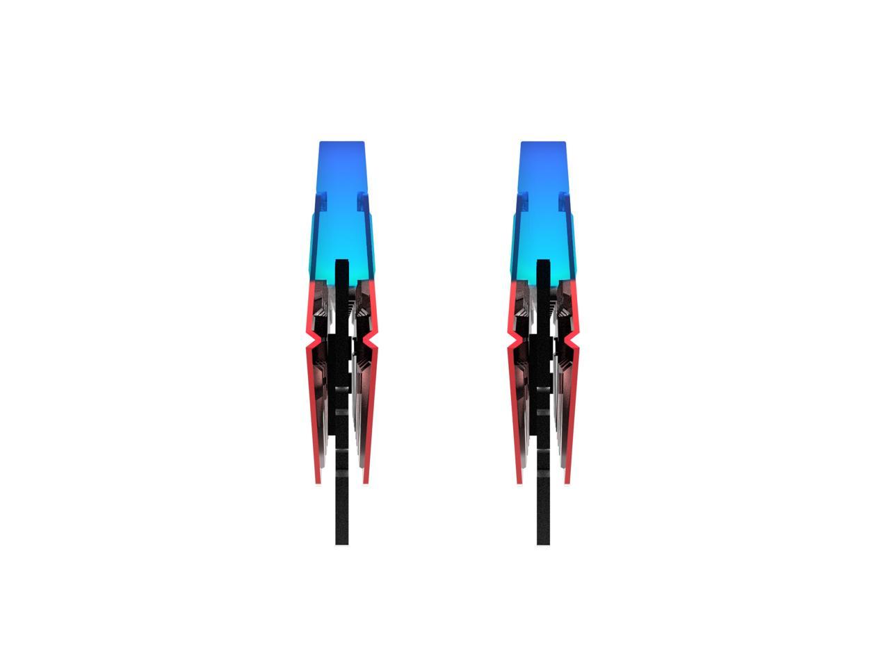 XPG SPECTRIX D41 RGB Gaming Memory: 16GB (2x8GB) DDR4 3200MHz CL16 Red
