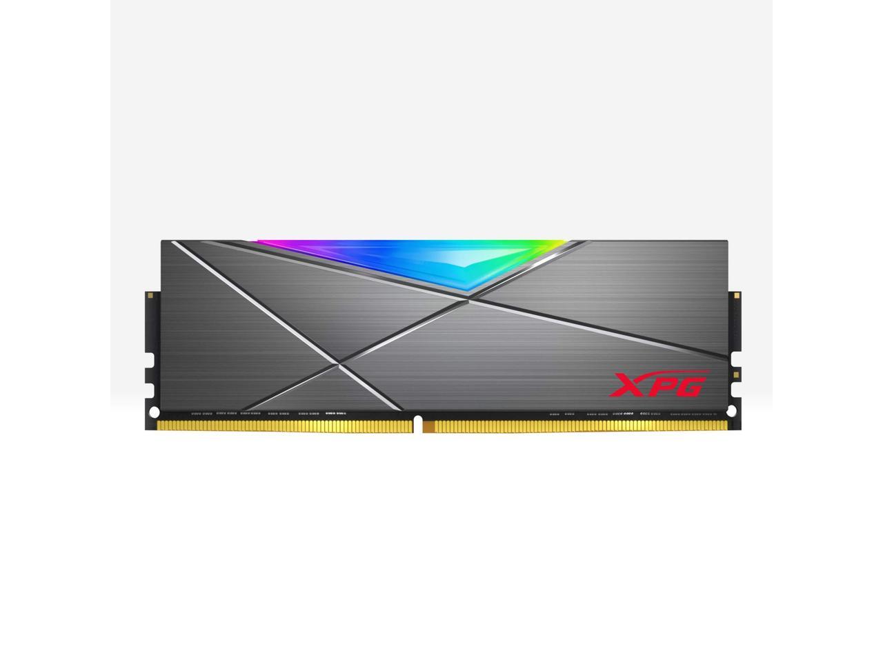 XPG SPECTRIX D50 RGB Desktop Memory: 32GB (2x16GB) DDR4 3000MHz CL16 GREY
