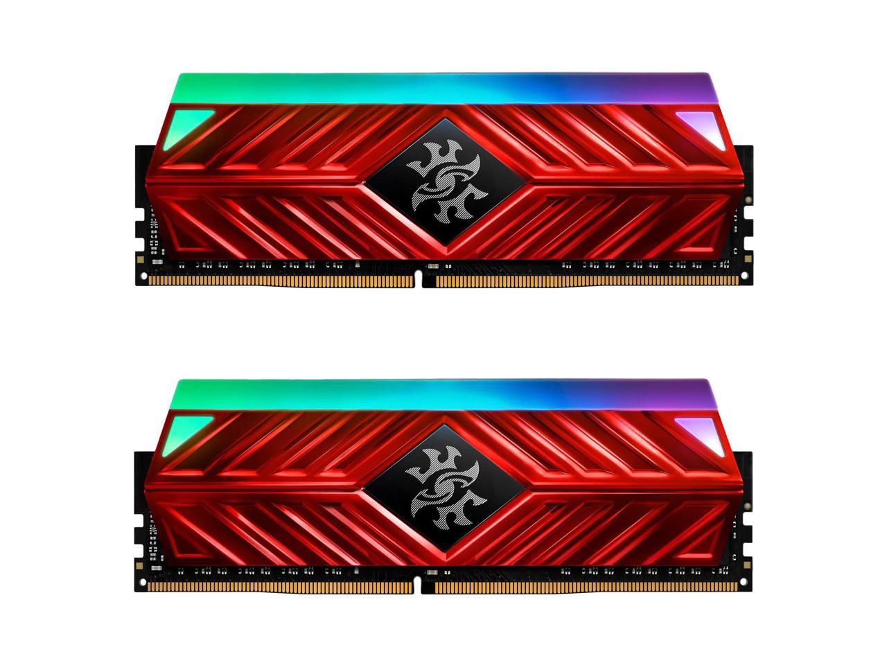 XPG SPECTRIX D41 RGB Desktop Memory: 32GB (2x16GB) DDR4 3200MHz CL16 Red