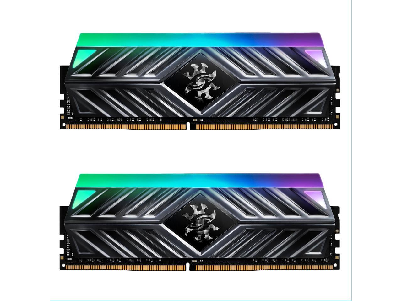 XPG SPECTRIX D41 RGB Desktop Memory: 32GB (2x16GB) DDR4 3600MHz CL18 Tungsten