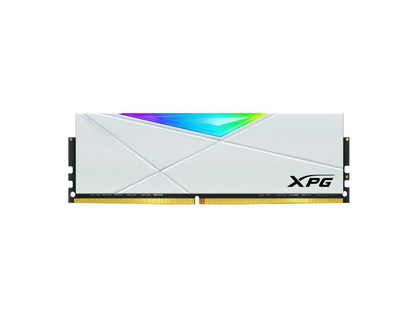XPG SPECTRIX D50 RGB Desktop Memory: 16GB (2x8GB) DDR4 3200MHz CL16 Wite