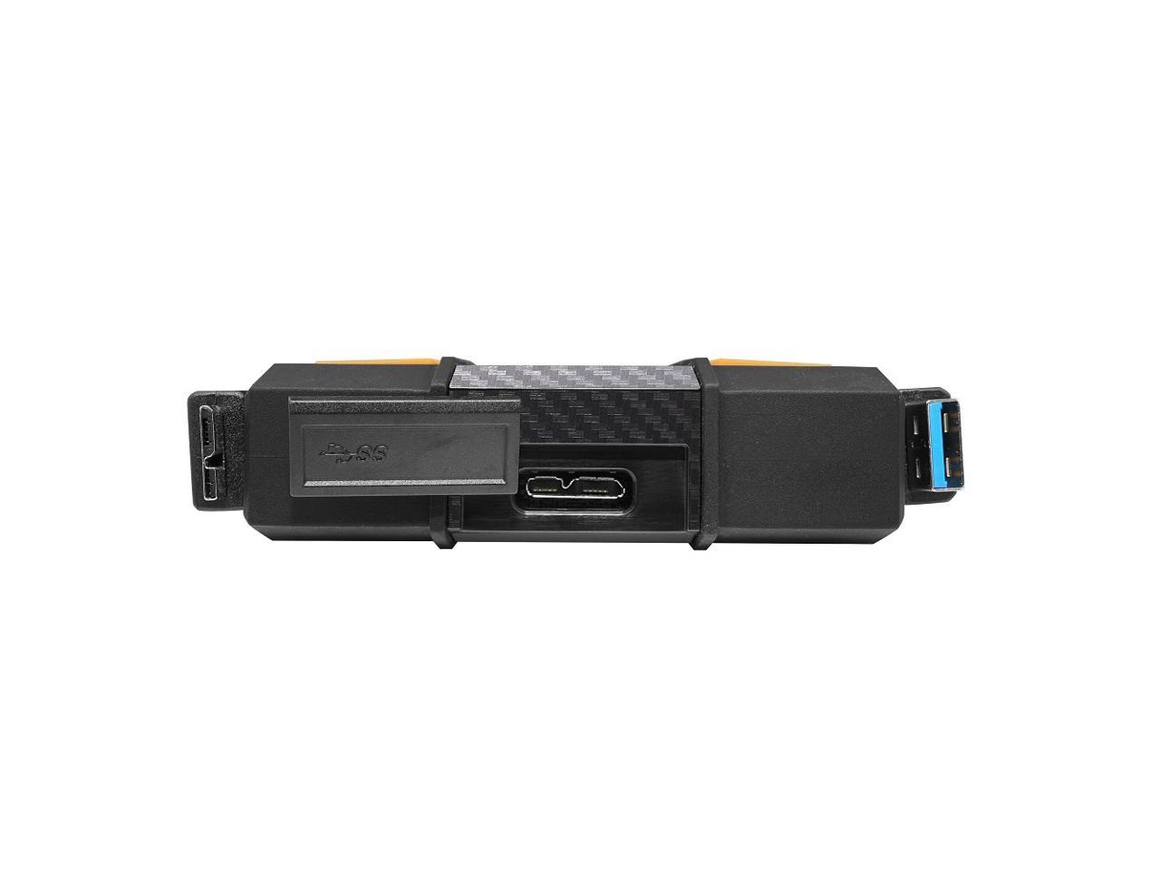 ADATA Durable Series HD710: 2TB Yellow External USB 3.1 Portable Hard Drive Gaming Console Compatible