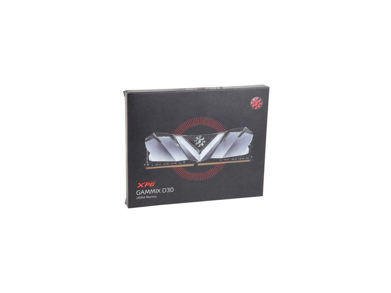 XPG GAMMIX D30 Desktop Memory: 16GB (2x8GB) DDR4 3200MHz CL16 Black
