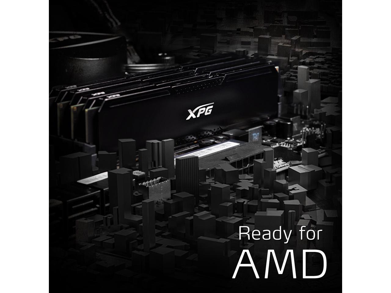 XPG GAMMIX D20 Desktop Memory: 16GB (2x8GB) DDR4 3200MHz CL16 Black