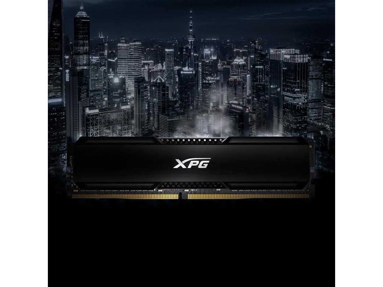 XPG GAMMIX D20 Desktop Memory: 16GB (2x8GB) DDR4 3200MHz CL16 Black