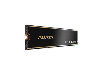 ADATA LEGEND 960 2TB SSD GEN4x4 M.2 2280 Internal Solid State Drive | PS5 Compatible - SMI SM2264 3D NAND | Up to 7400 MBps - Black/Gold 1PK | 1560 TBW