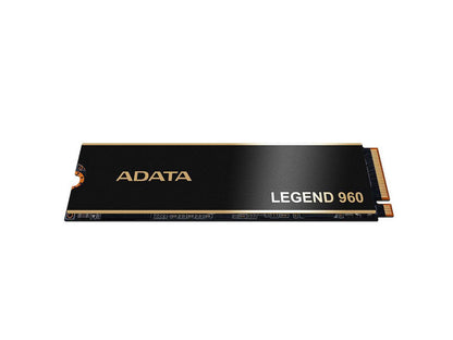 ADATA LEGEND 960 2TB SSD GEN4x4 M.2 2280 Internal Solid State Drive | PS5 Compatible - SMI SM2264 3D NAND | Up to 7400 MBps - Black/Gold 1PK | 1560 TBW