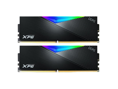 XPG LANCER RGB DDR5 Desktop Memory: 32GB (2x16GB) 6000 MHz CL40-40-40 | RGB w/ Black Heatsink Intel XMP 3.0 Compatible
