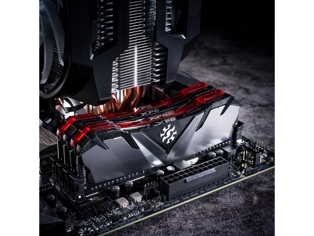 XPG GAMMIX D30 Desktop Memory: 16GB (2x8GB) DDR4 3600MHz CL18 Black