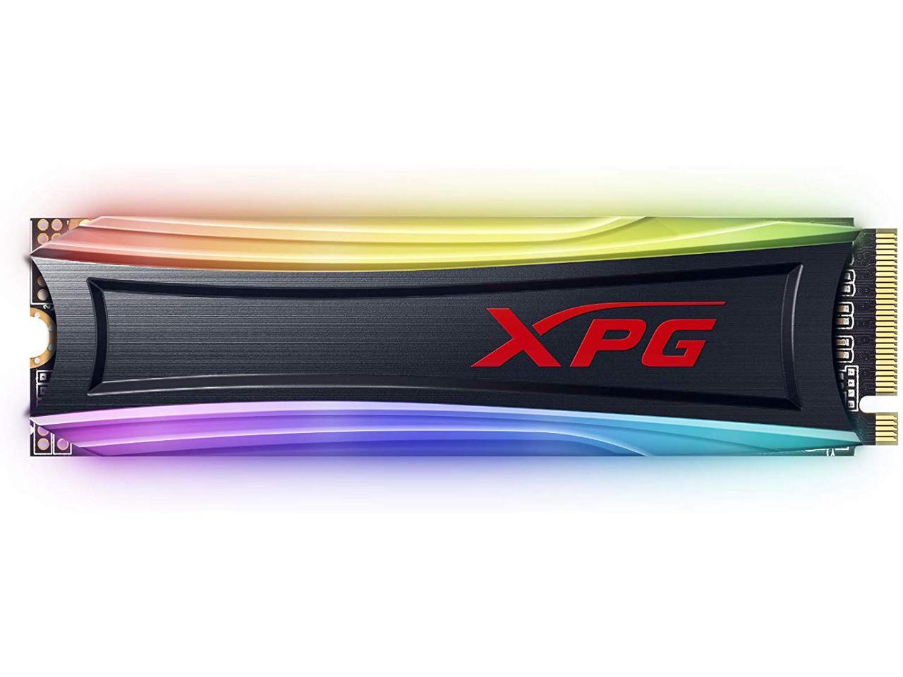XPG SPECTRIX S40G RGB M.2 2280 2TB PCI-Express 3.0 x4 3D TLC Internal Solid State Drive (SSD) AS40G-2TT-C