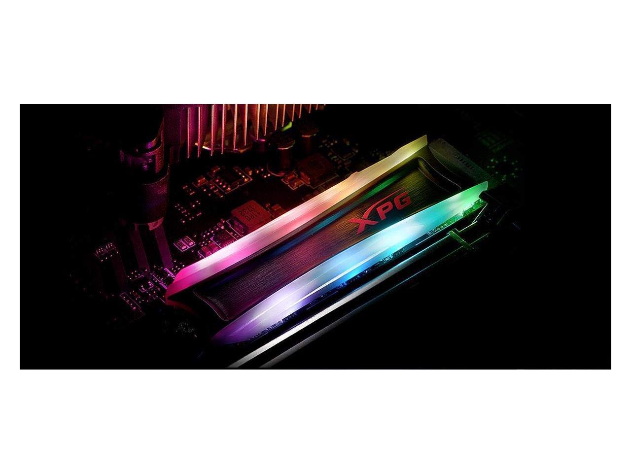 XPG SPECTRIX S40G RGB M.2 2280 2TB PCI-Express 3.0 x4 3D TLC Internal Solid State Drive (SSD) AS40G-2TT-C