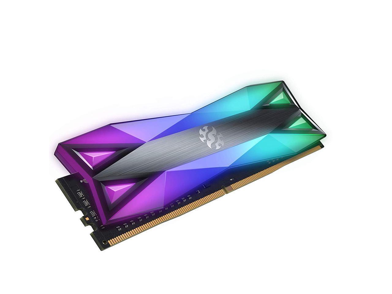 XPG SPECTRIX D60G RGB Desktop Memory Series: 16GB (2x8GB) DDR4 3600MHz CL18 GREY