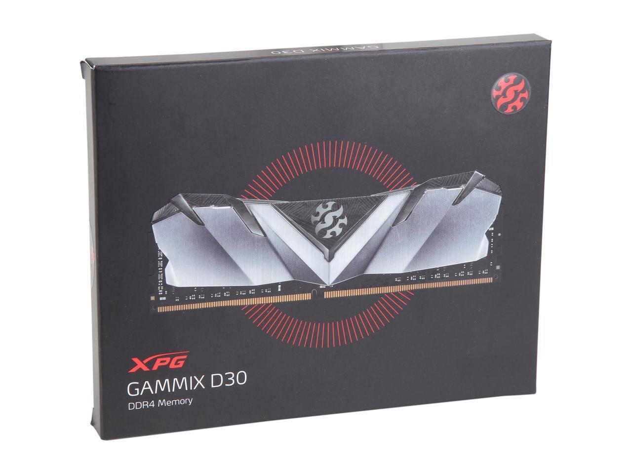XPG GAMMIX D30 Desktop Memory: 16GB (2x8GB) DDR4 3200MHz CL16 Black
