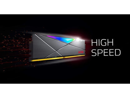 XPG SPECTRIX D50 RGB Desktop Memory: 32GB (2x16GB) DDR4 3000MHz CL16 GREY
