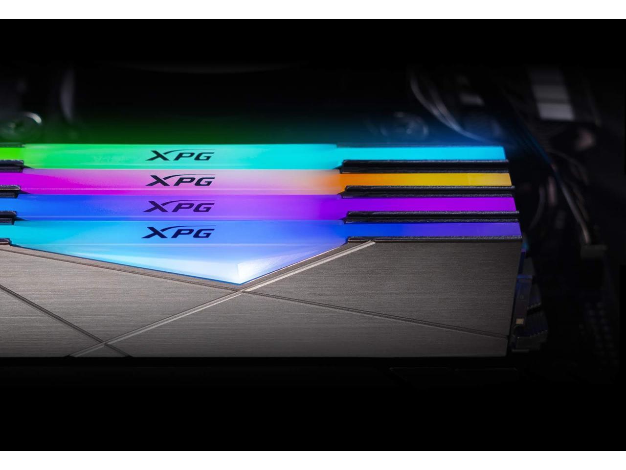 XPG SPECTRIX D50 RGB Desktop Memory: 16GB (2x8GB) DDR4 4133MHz CL19 GREY