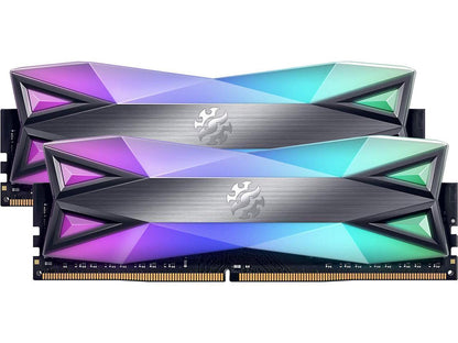 XPG SPECTRIX D60G RGB Desktop Memory: 16GB (2x8GB) DDR4 3600MHz CL14 GREY