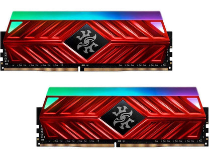 XPG SPECTRIX D41 RGB Gaming Memory: 16GB (2x8GB) DDR4 3200MHz CL16 Red