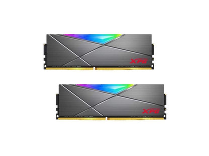 XPG SPECTRIX D50 16GB (2 x 8GB) DDR4 3600 (PC4 28800) CL18 RGB Desktop Memory AX4U360038G18A-DT50