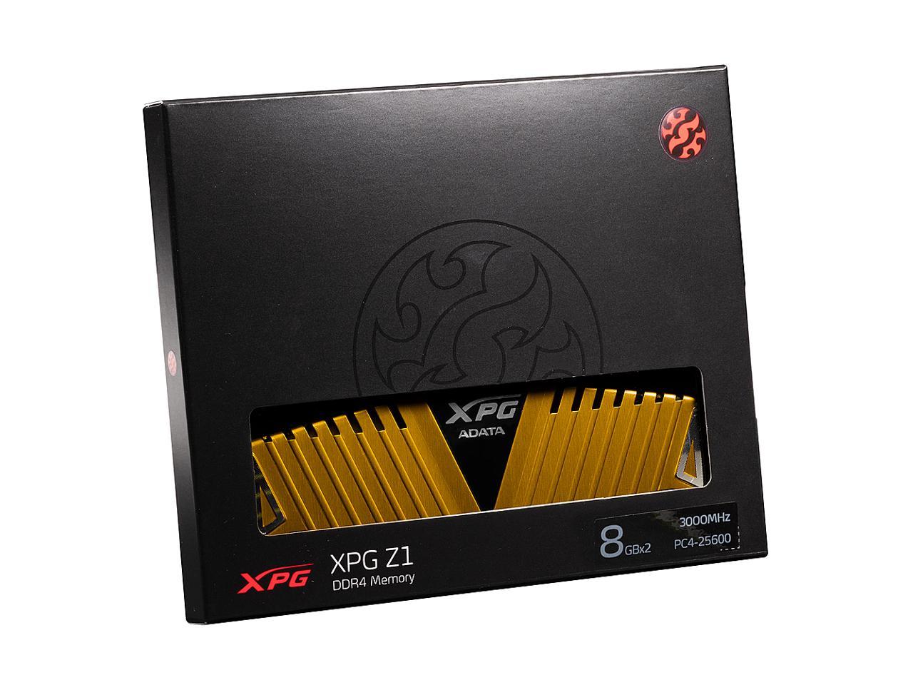 XPG Z1 Desktop Memory: 16GB (2x8GB) DDR4 3000MHz CL16 Gold