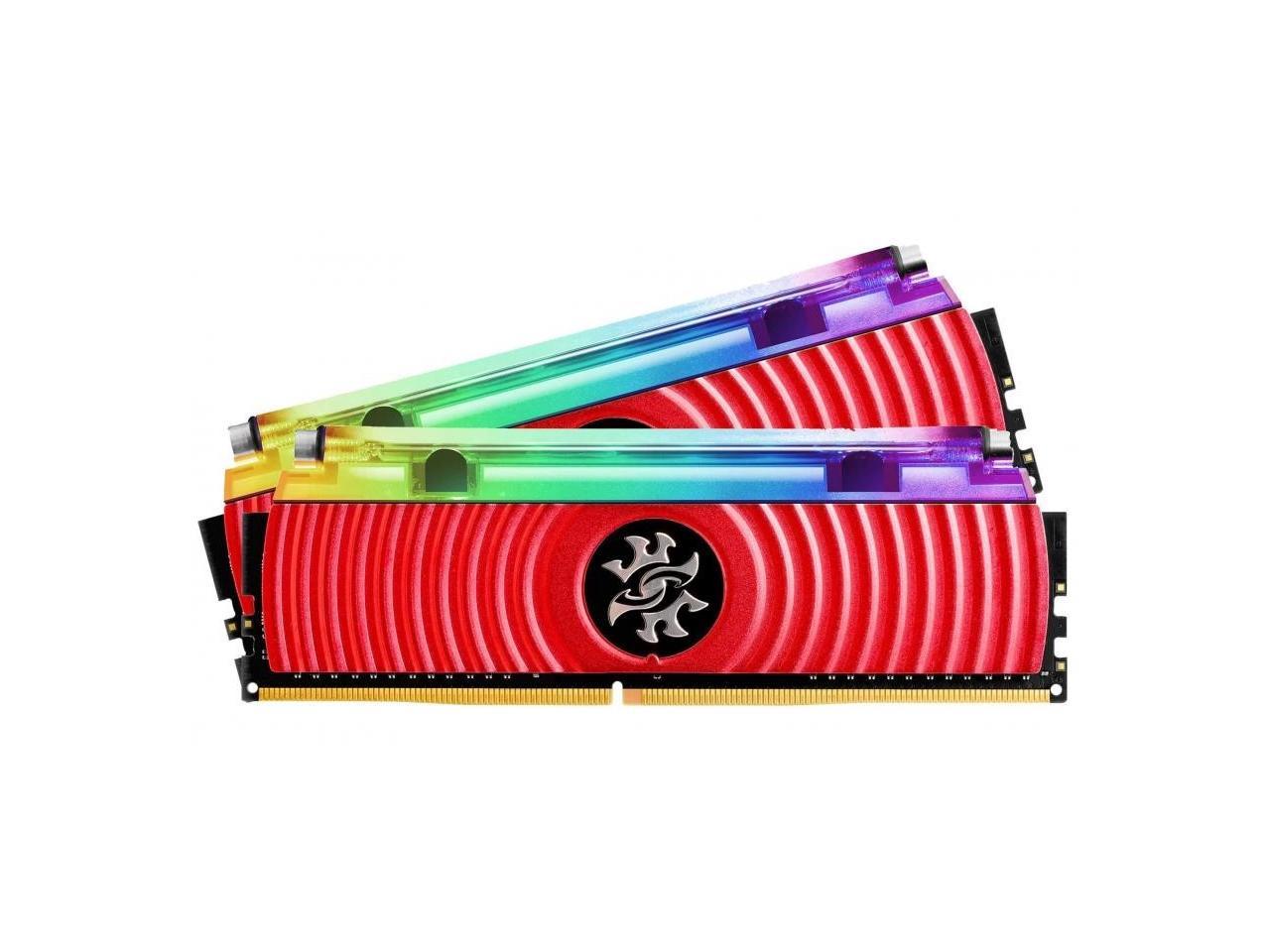 XPG SPECTRIX D80 RGB Desktop Memory Series: 16GB (2x8GB) DDR4 3600MHz CL18 Red