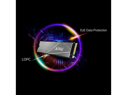 XPG GAMMIX S50 Lite Series: 1TB Internal SSD 3D NAND PCIe Gen4x4 M.2 2280 (NVMe)