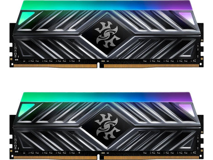 XPG SPECTRIX D41 RGB Desktop Memory: 16GB (2x8GB) DDR4 3200MHz CL16 Tungsten