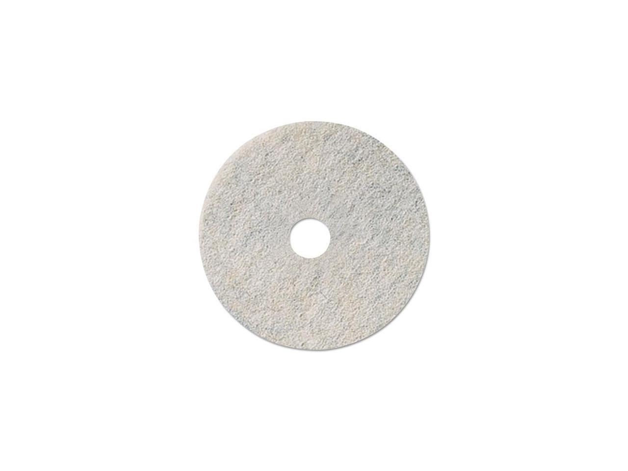 Niagara Natural White Burnishing Pad, 27" Diameter, White, 5/Carton