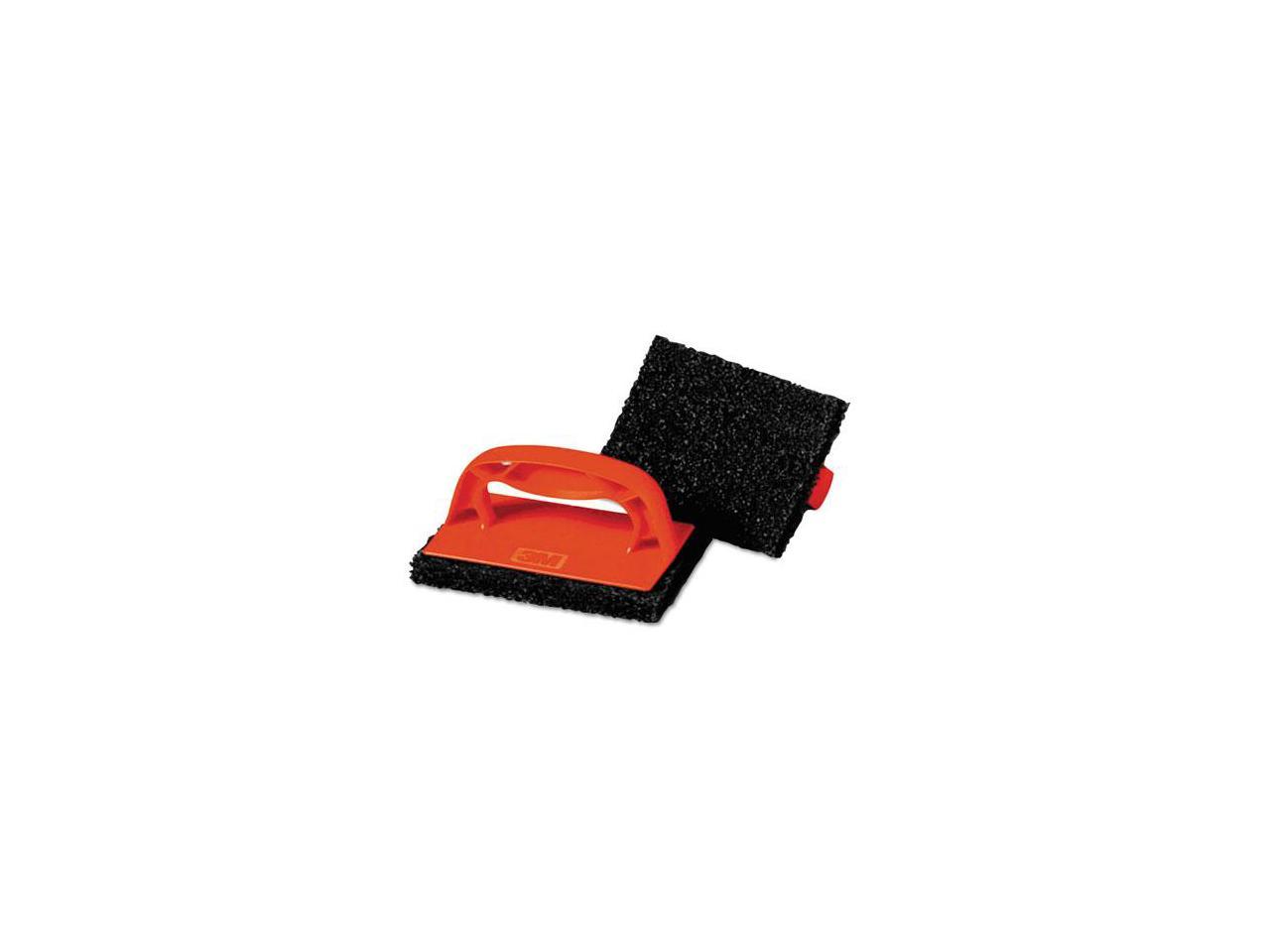 Scotchbrick Griddle Scrubber, 4 x 6 x 3, Red/Brown, 4 per Pack