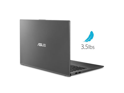ASUS VivoBook 15.6" Thin and Light Customized Laptop | AMD Ryzen 3 3200U | 4GB RAM 256GB SSD | Full HD | Backlit Keyboard | Fingerprint | HDMI | Windows 10 Grey