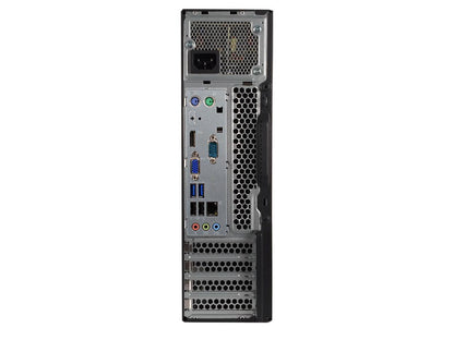 Lenovo Desktop Computer M73-SFF Intel Core i5 4th Gen 4570 (3.20 GHz) 16 GB DDR3 240 GB SSD Intel HD Graphics 4600 Windows 10 Pro 64-bit