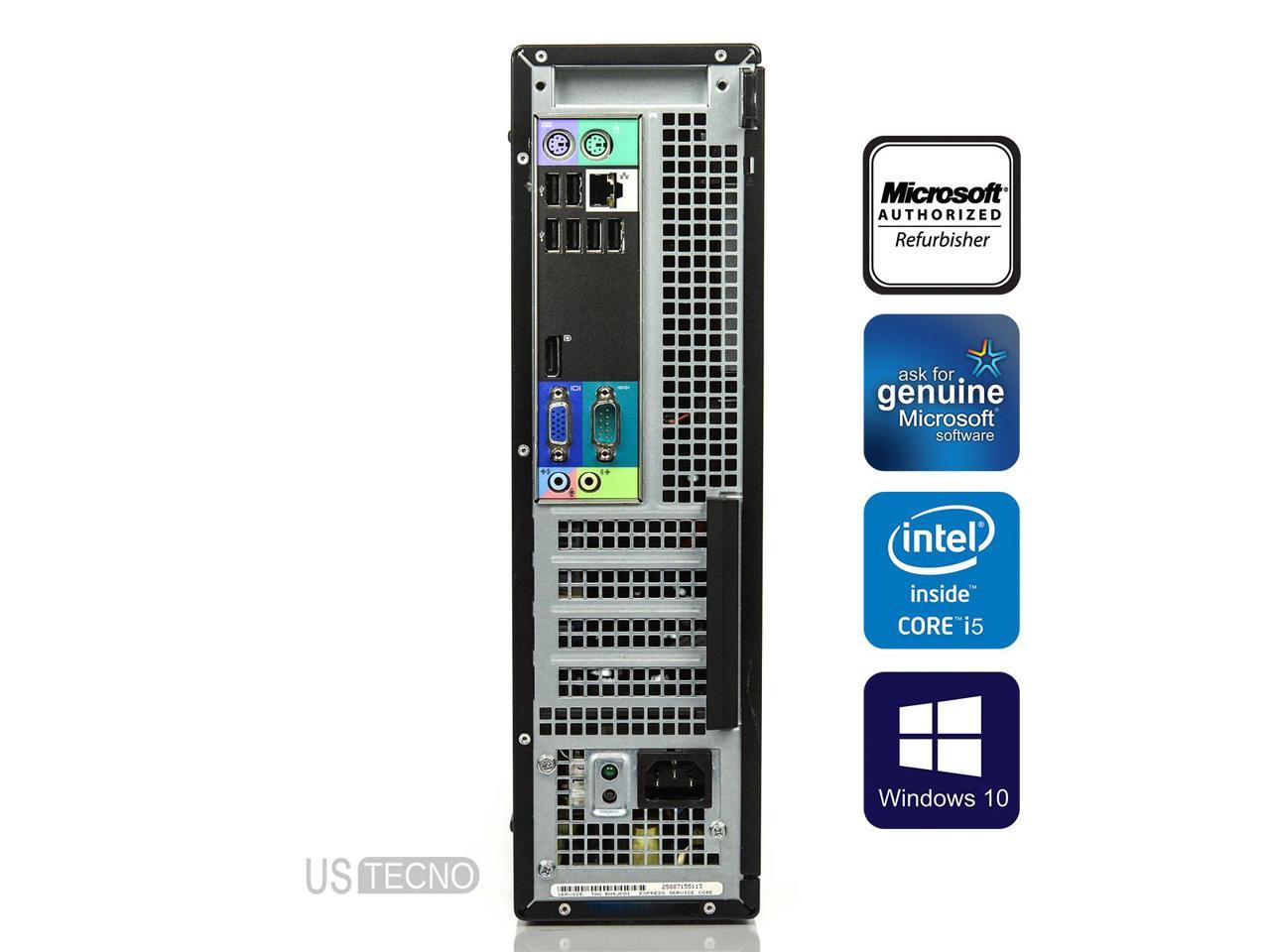 Dell OptiPlex 990 Desktop PC Computer Intel Core i5 2400 8GB RAM 256GB SSD DVD Windows 10 Professional New keyboard,mouse,powercord,WiFi-