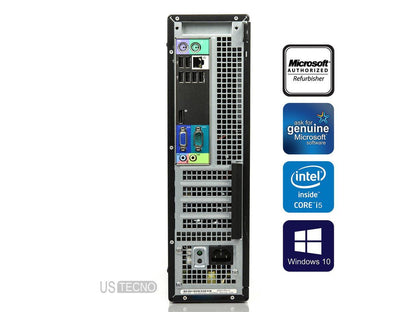 Dell OptiPlex 990 Desktop PC Computer Intel Core i5 2400 8GB RAM 256GB SSD DVD Windows 10 Professional New keyboard,mouse,powercord,WiFi-