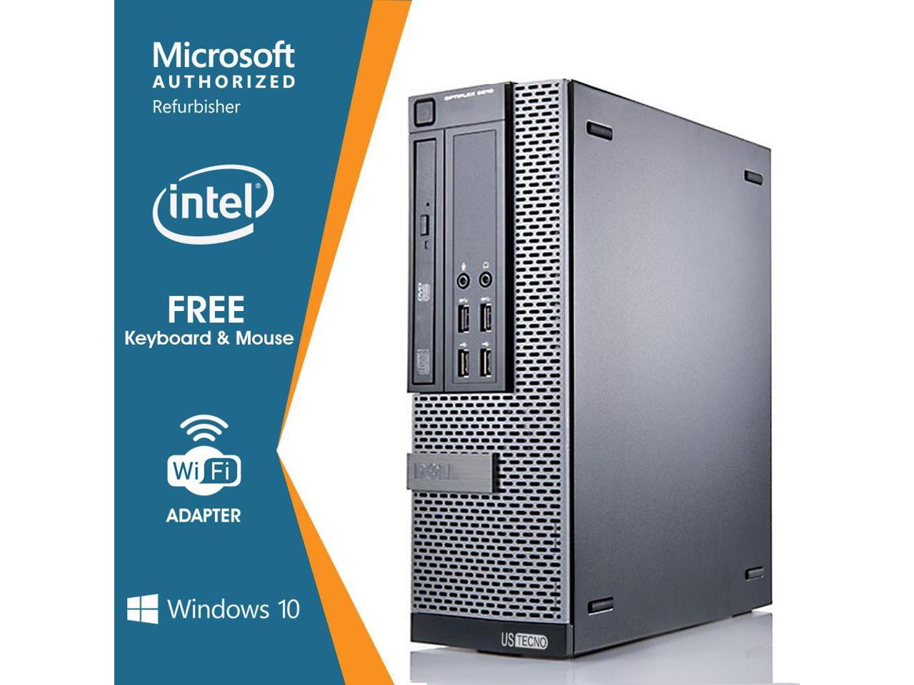 Dell OptiPlex 9020 SFF Desktop PC Computer Intel Core i5 4570 16GB RAM 256GB SSD DVD Windows 10 Professional New Free keyboard,mouse,powercord,WiFi-Adapter