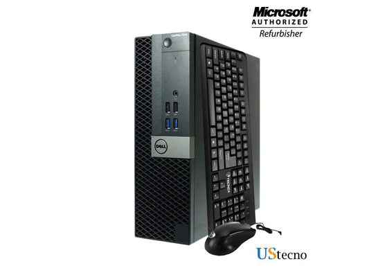 Dell Desktop Computer 7040 SFF Core i5 6th gen 6500 (3.20 GHz) 16GB DDR3 RAM 480GB SSD HDMI, USB 3.0, WiFi Windows 10 Professional 64-Bit