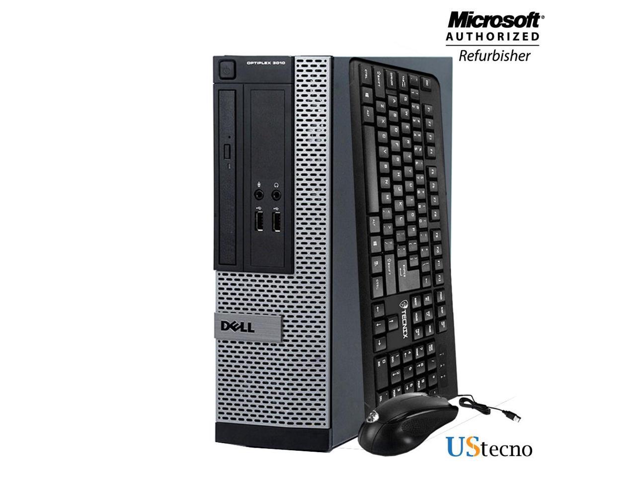 Dell Optiplex 3010 SFF Desktop Computer Intel Core i5 3470 (3.2 GHz) 16GB DDR3 128GB SSD DVD Windows 10 Professional with Free Keyboard, Mouse,Power cord,WiFi Adapter