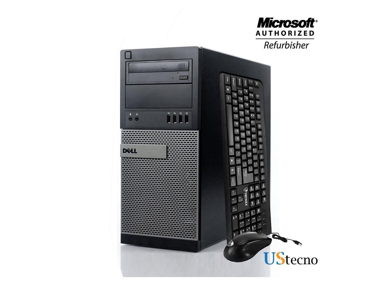 Dell Optiplex 9010 Tower Computer Intel Core i7 3770 16GB 1TB HDD DVD Windows 10 Professional New Free Keyboard, Mouse,Power cord,WiFi Adapter