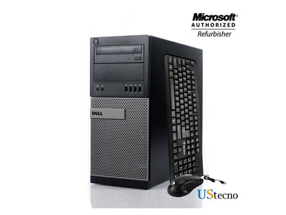 Dell Optiplex 9010 Tower Computer Intel Core i7 3770 16GB 1TB HDD DVD Windows 10 Professional New Free Keyboard, Mouse,Power cord,WiFi Adapter