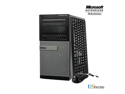 Dell Optiplex 7010 Tower Desktop Intel Core i5 3470 8GB 1TB HDD DVD Windows 10 Professional New Free Keyboard, Mouse,Power cord,WiFi Adapter