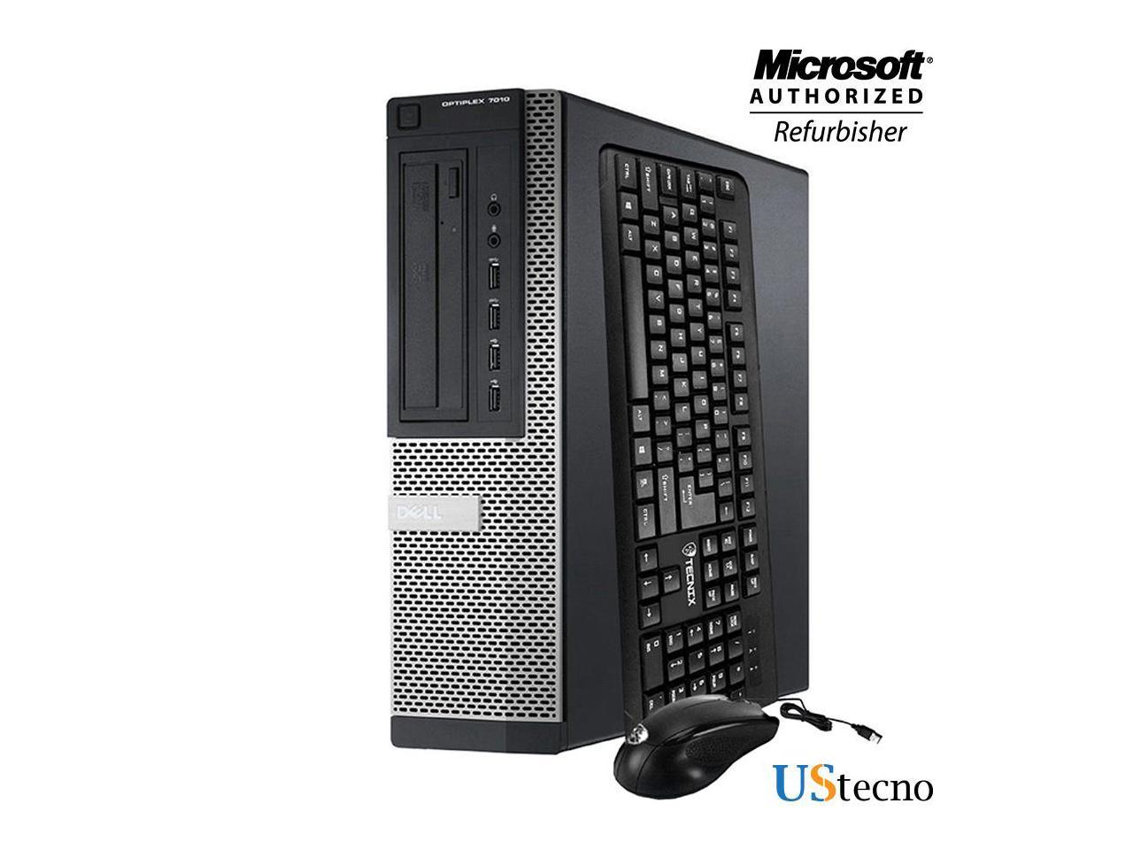Dell Optiplex 7010 Desktop Computer Intel Core i5 3470 8GB 256GB SSD+500GB DVD Windows 10 Home New Free Keyboard, Mouse,Power cord,WiFi Adapter