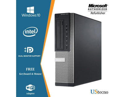 Dell Optiplex 7010 Desktop Computer Intel Core i5 3470 8GB 256GB SSD+500GB DVD Windows 10 Home New Free Keyboard, Mouse,Power cord,WiFi Adapter