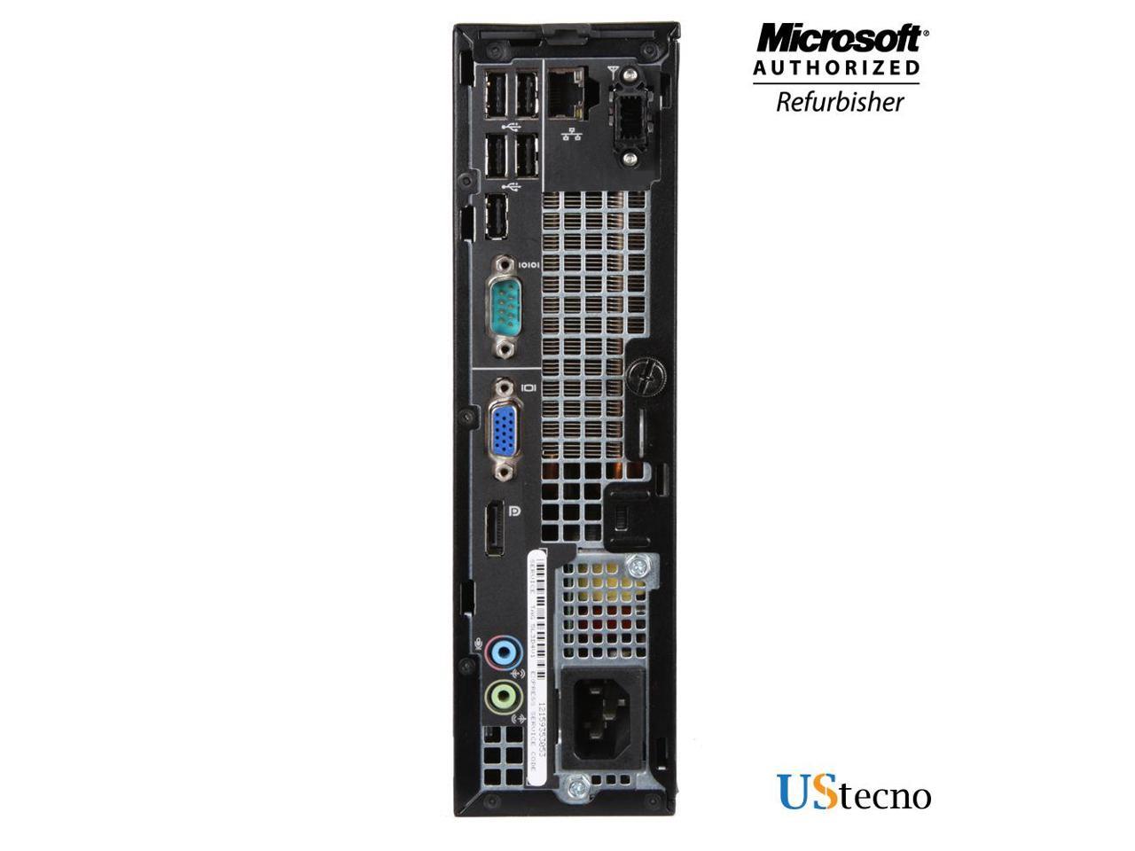 Dell Optiplex 990 USFF Computer Intel Core i5 2400S 8GB 256GB SSD DVD Windows 10 Professional New Free Keyboard, Mouse,Power cord,WiFi Adapter