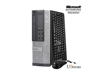 Dell Optiplex 790 Desktop SFF Computer Intel Core i5 2400 8GB 1TB HDD DVD Windows 10 Home New Free Keyboard, Mouse,Power cord,WiFi Adapter