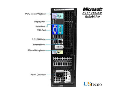 Dell Optiplex 790 Desktop Computer Intel Core i5 2400 up to 3.40 GHz 16GB DDR3 New 256GB SSD WiFi, DVD, DP, VGA, USB 2.0,Windows 10 Pro 64 Bit